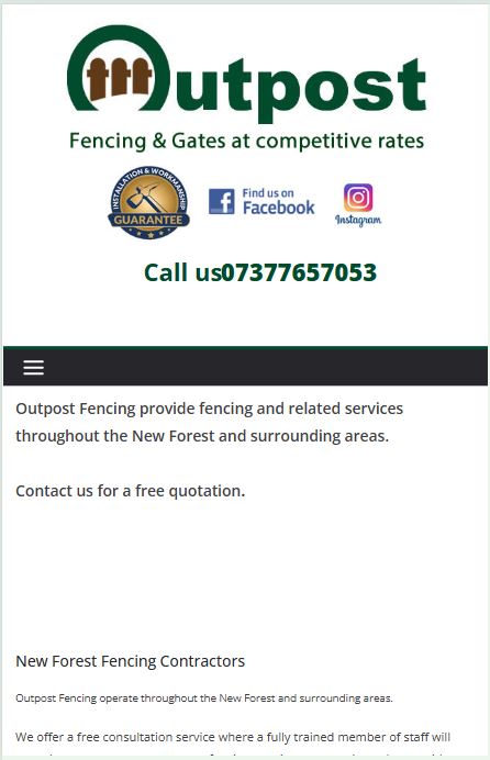 Outpost Fencing Mobile