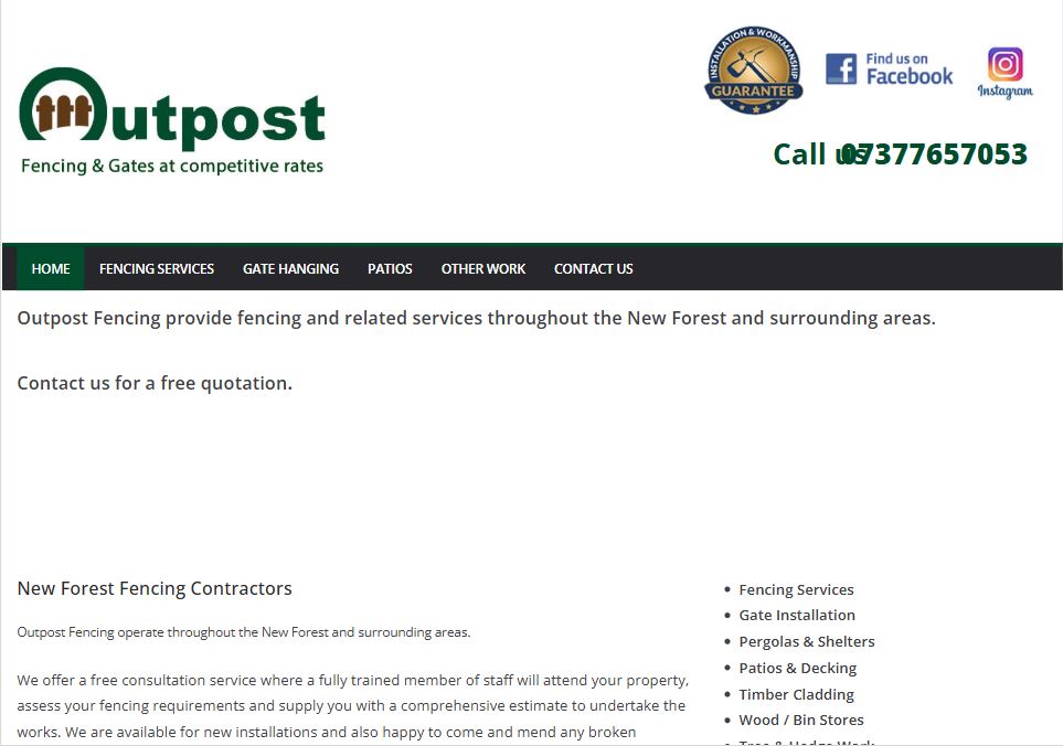 Outpost Fencing Tablet